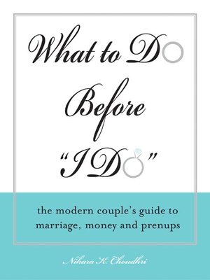 cover image of What to Do Before "I Do"
